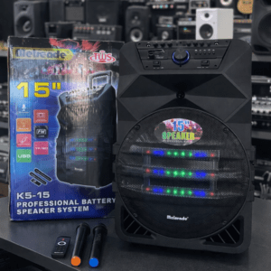 BLUETOOTH ZVUCNIK MEIRENDE K5-15 + 2 BEZICNA MIKROFONA karaoke