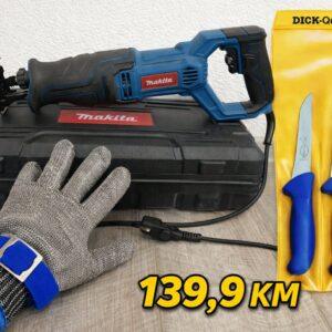 Recipročna pila (lisičiji rep) MAKITA 1650W GRATIS 3 noža i rukavica