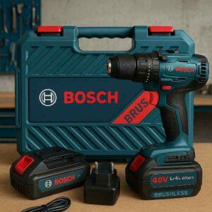 Aku bušilica BOSCH sa metalnom steznom glavom