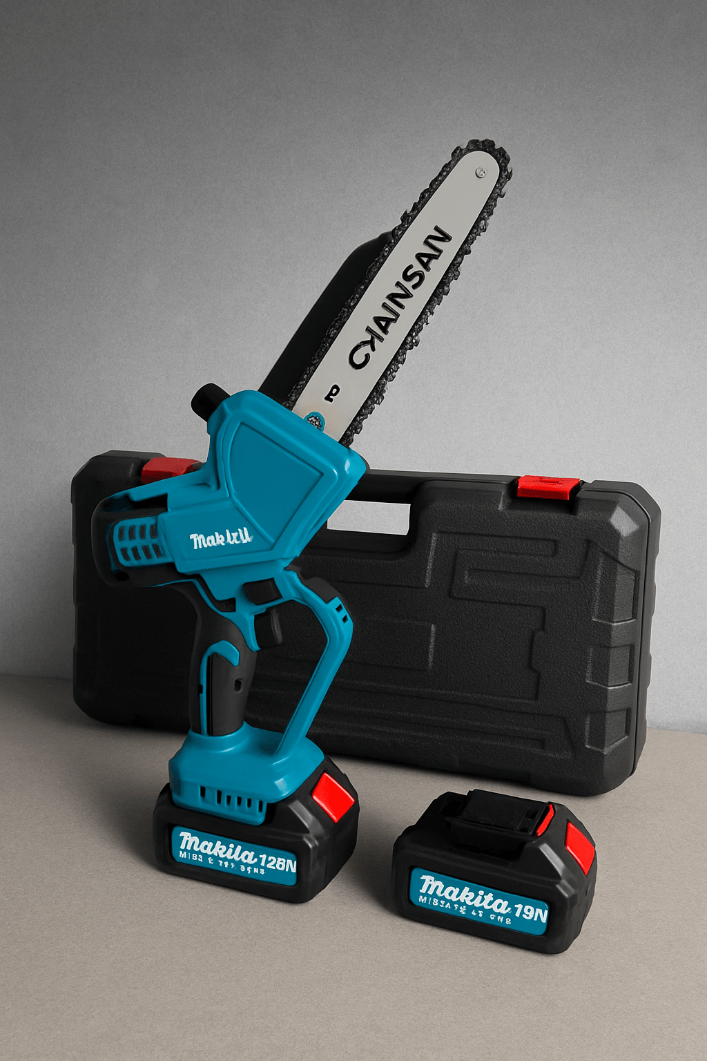 Aku pila Makita 20cm mač, 2 baterije, 2 lanca