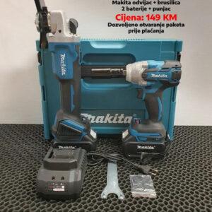Aku set Makita 2u1 Udarni odvijač i Brusilica