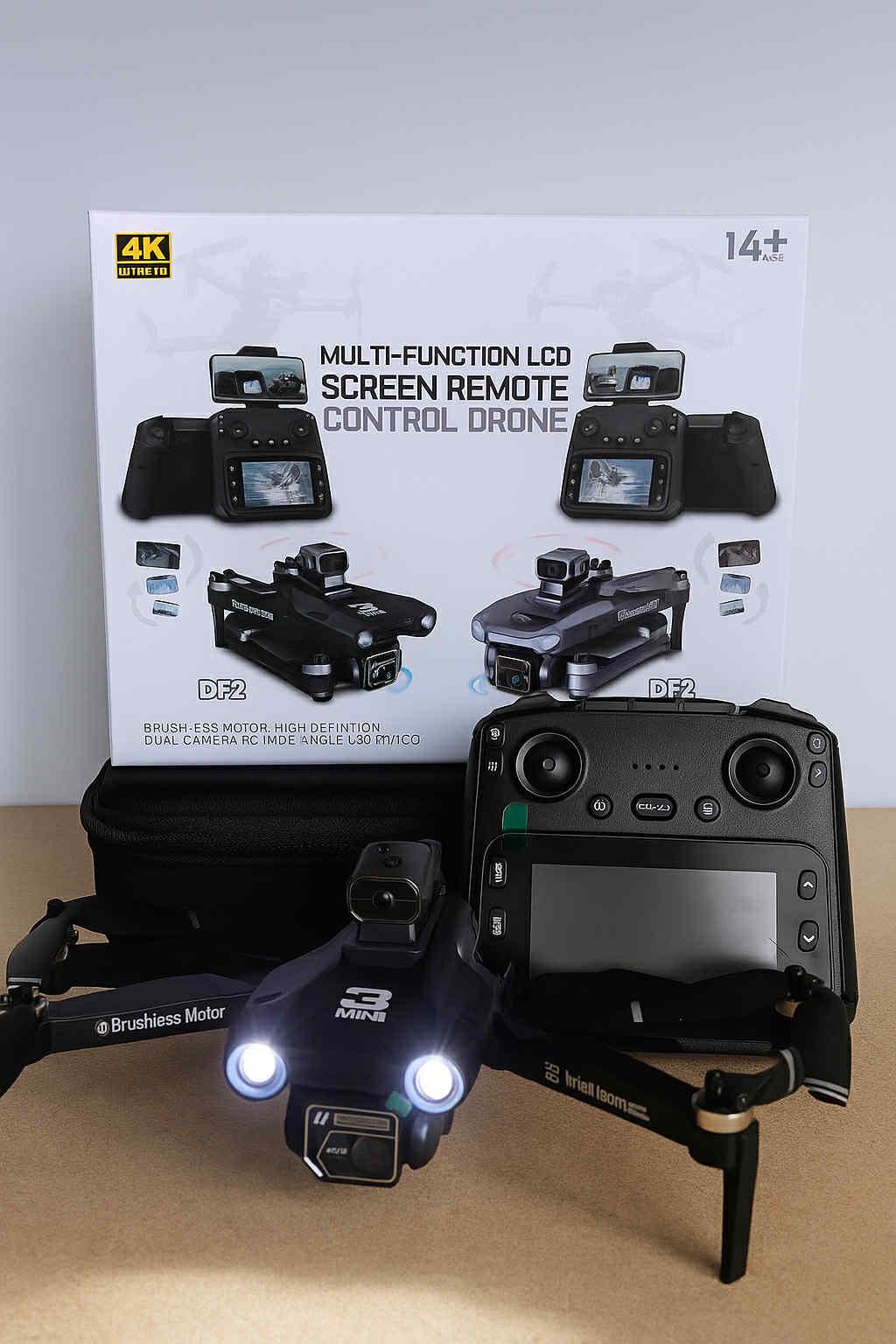 Mini 3 drone 4K ultra HD, dual cam, brushless motor