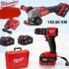Milwaukee set 2u1 brusilica i bušilica sa 2 baterije