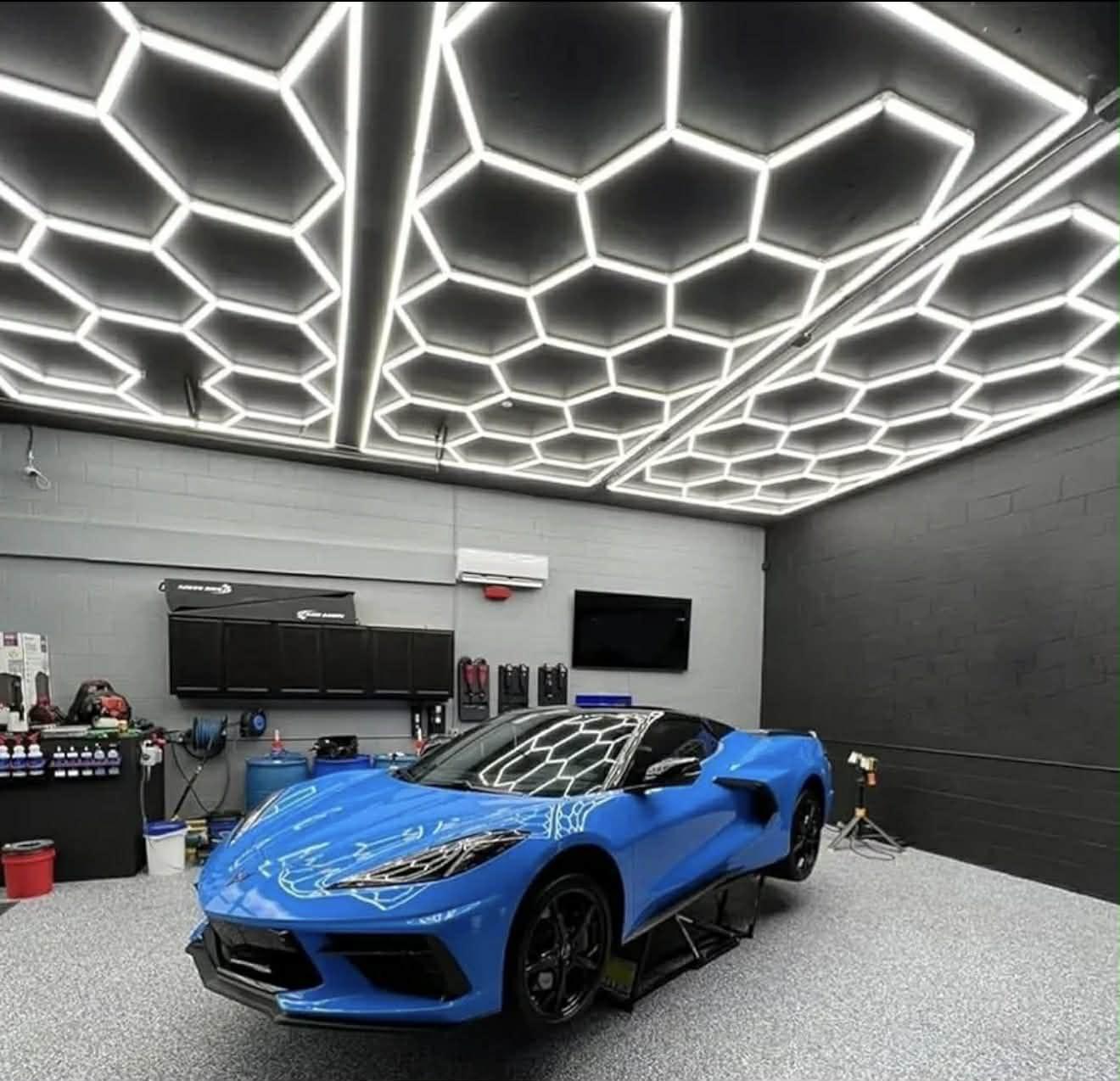 Hexagon led svjetla za garažu salone poslovne prostore