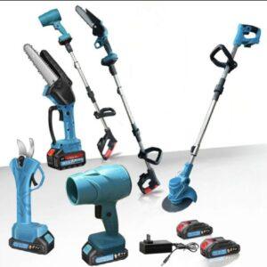 Višenamjenski aku set za baštu -5u1 sa 2 baterije