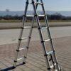 🔝 TELESKOPSKE ALUMINIJUMSKE LJESTVE 5,6m – KOMPAKTNE I IZDRŽLJIVE 🔝