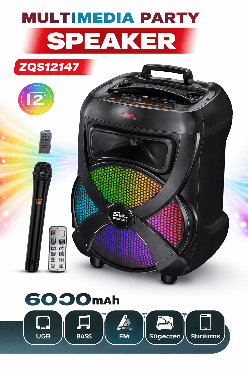 🔥 ZQS12147 Super Bass Zvučnik 🔥