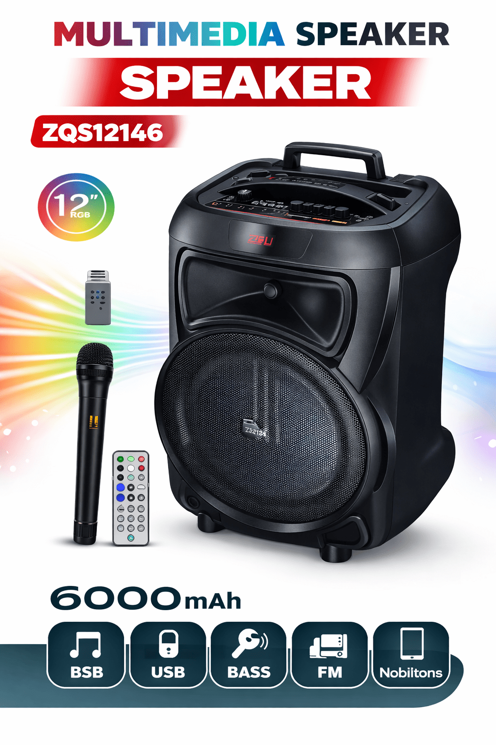 🔥 ZQS12146 Super Bass Zvučnik 🔥