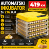 Automatski inkubator 216 jaja PROFESIONALNI