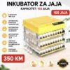 Profesionalni automatski inkubator za jaja 168 komada