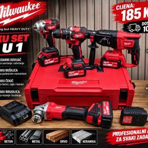 MILWAUKEE AKU SET 4 U 1 – 185 KM